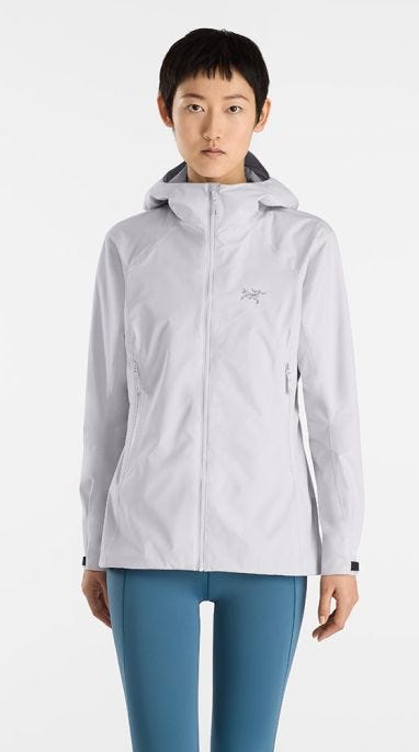   女軟 殼 連帽 外套 白 女Kadin 軟殼外套