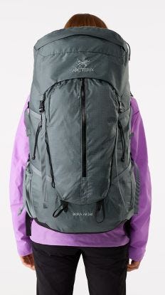 女 Bora 60L 登山背包 